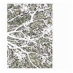 Linear Art Botanic Illustration Large Garden Flag (two Sides) by dflcprintsclothing