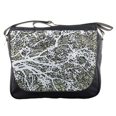 Linear Art Botanic Illustration Messenger Bag by dflcprintsclothing