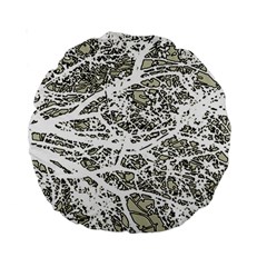 Linear Art Botanic Illustration Standard 15  Premium Round Cushions