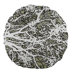 Linear Art Botanic Illustration Large 18  Premium Round Cushions