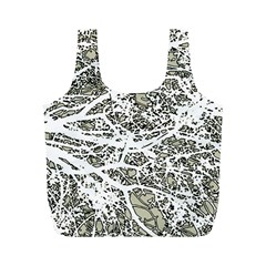 Linear Art Botanic Illustration Full Print Recycle Bag (M)