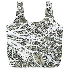 Linear Art Botanic Illustration Full Print Recycle Bag (XL)