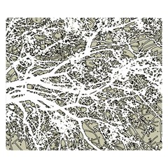 Linear Art Botanic Illustration Double Sided Flano Blanket (Small) 