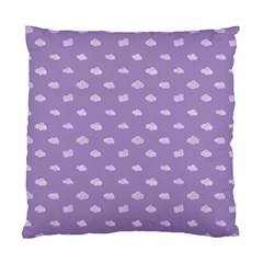 Pink Clouds On Purple Background Standard Cushion Case (one Side) by SychEva