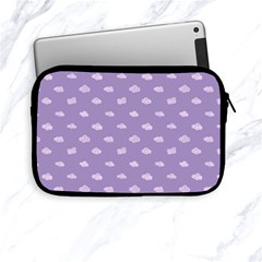 Pink Clouds On Purple Background Apple Ipad Mini Zipper Cases by SychEva