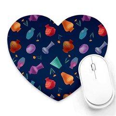 Jugs And Vases Heart Mousepads by SychEva