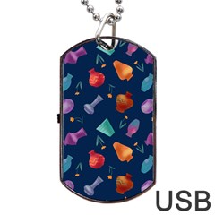 Jugs And Vases Dog Tag Usb Flash (one Side) by SychEva