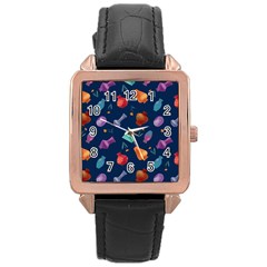 Jugs And Vases Rose Gold Leather Watch  by SychEva