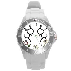 Chirality Round Plastic Sport Watch (l) by Limerence