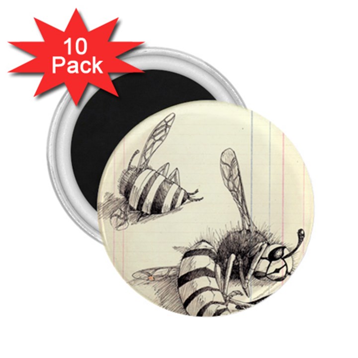 bees 2.25  Magnets (10 pack) 