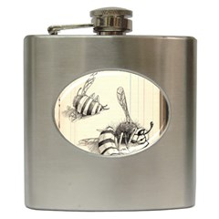 Bees Hip Flask (6 Oz) by Limerence