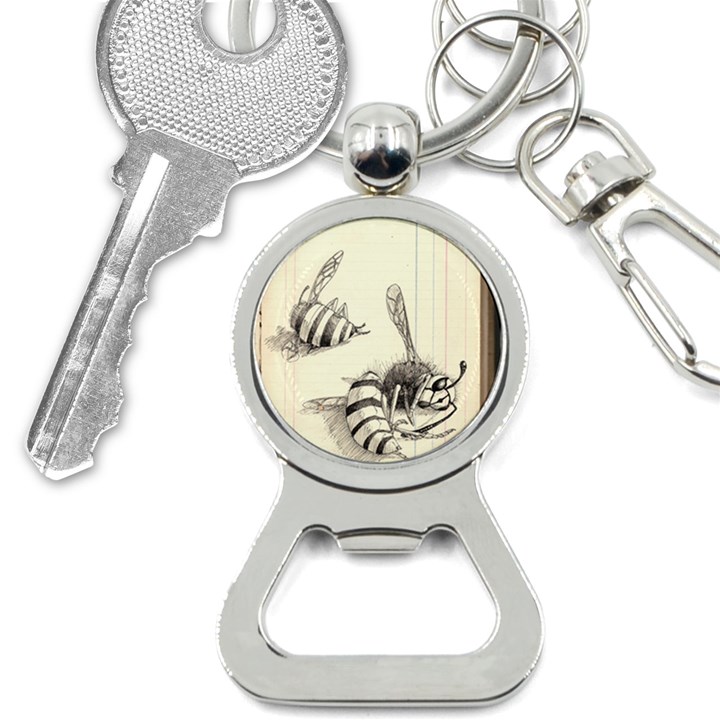 bees Bottle Opener Key Chain