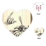 bees Playing Cards Single Design (Heart) Front