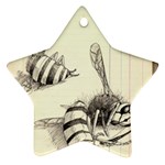 bees Star Ornament (Two Sides) Back