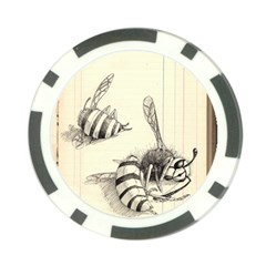 Bees Poker Chip Card Guard by Limerence