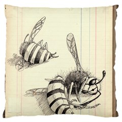 Bees Large Cushion Case (two Sides) by Limerence