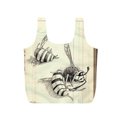 Bees Full Print Recycle Bag (s) by Limerence