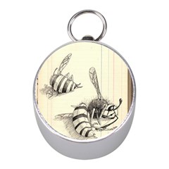 Bees Mini Silver Compasses by Limerence