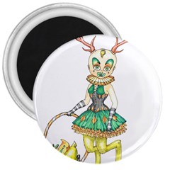 Gold Clown 3  Magnets by Limerence