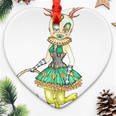 Gold Clown Ornament (heart)