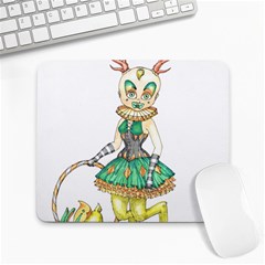 Gold Clown Large Mousepads by Limerence