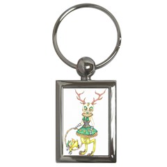 Gold Clown Key Chain (rectangle) by Limerence