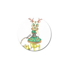 Gold Clown Golf Ball Marker by Limerence