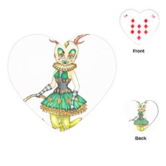 Gold Clown Playing Cards Single Design (heart)