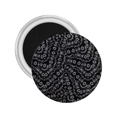 Black And White Modern Intricate Ornate Pattern 2 25  Magnets by dflcprintsclothing