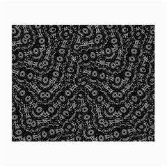 Black And White Modern Intricate Ornate Pattern Small Glasses Cloth by dflcprintsclothing