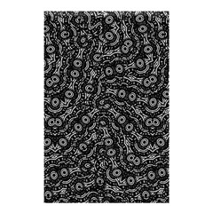 Black And White Modern Intricate Ornate Pattern Shower Curtain 48  X 72  (small)  by dflcprintsclothing