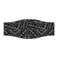 Black And White Modern Intricate Ornate Pattern Stretchable Headband by dflcprintsclothing