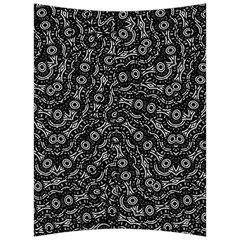 Black And White Modern Intricate Ornate Pattern Back Support Cushion by dflcprintsclothing