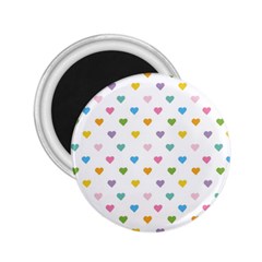 Small Multicolored Hearts 2 25  Magnets by SychEva