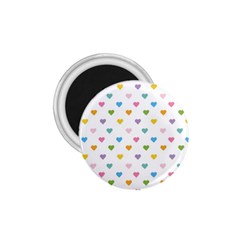 Small Multicolored Hearts 1 75  Magnets by SychEva