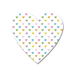 Small Multicolored Hearts Heart Magnet by SychEva