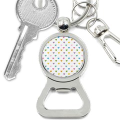 Small Multicolored Hearts Bottle Opener Key Chain by SychEva