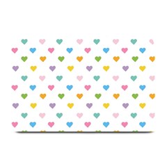 Small Multicolored Hearts Plate Mats by SychEva