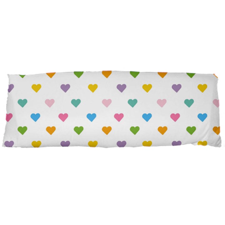 Small Multicolored Hearts Body Pillow Case Dakimakura (Two Sides)