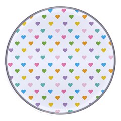 Small Multicolored Hearts Wireless Charger by SychEva