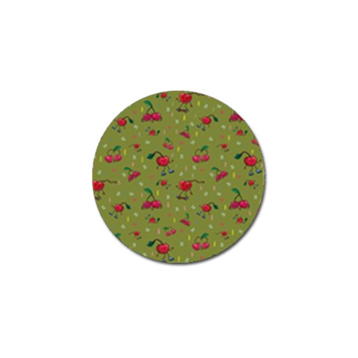 Red Cherries Athletes Golf Ball Marker