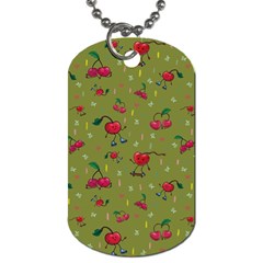 Red Cherries Athletes Dog Tag (two Sides) by SychEva