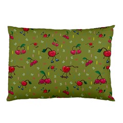 Red Cherries Athletes Pillow Case by SychEva