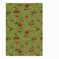 Red Cherries Athletes Small Garden Flag (two Sides) by SychEva