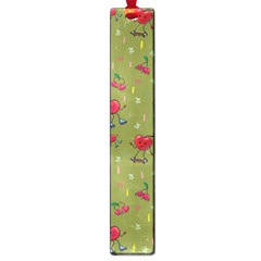 Red Cherries Athletes Large Book Marks by SychEva