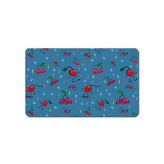 Red Cherries Athletes Magnet (name Card) by SychEva