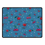 Red Cherries Athletes Fleece Blanket (Small) 50 x40  Blanket Front