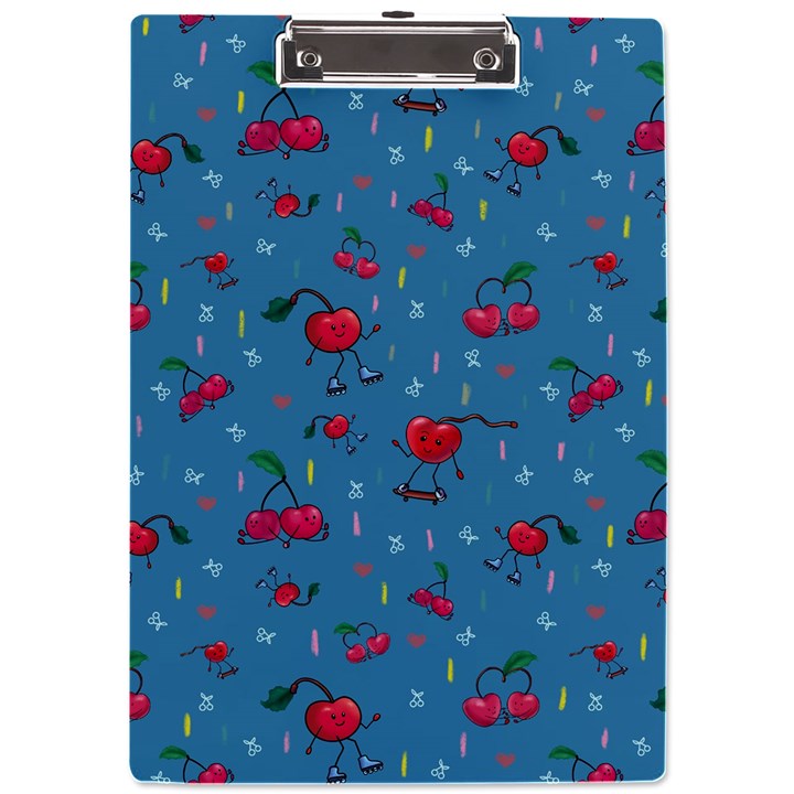 Red Cherries Athletes A4 Clipboard