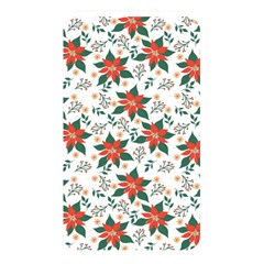 Large Christmas Poinsettias On White Memory Card Reader (rectangular) by PodArtist