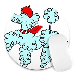 Doodle Poodle  Round Mousepads by IIPhotographyAndDesigns